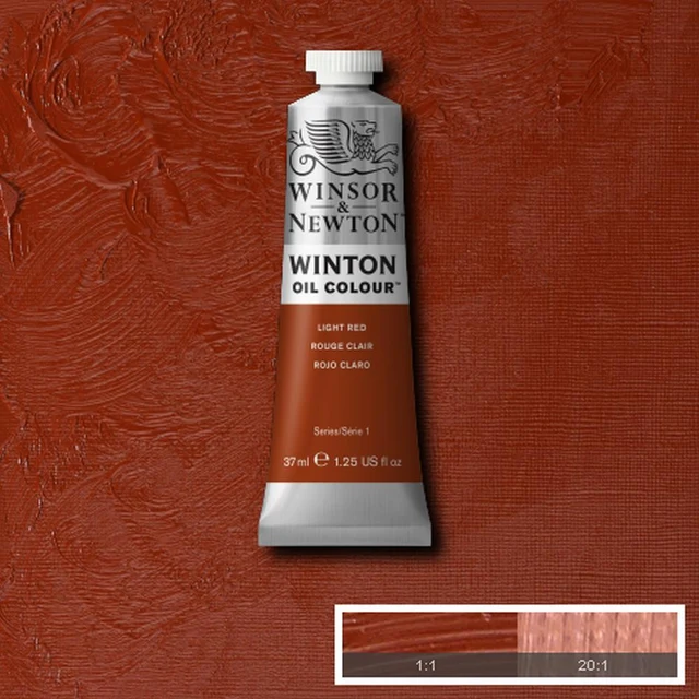 رنگ روغن وینزور - #362 - 🧱 Light Red (قرمز روشن)  -  رنگ روغن سری 1 وینتون  - 37 میلی لیتر