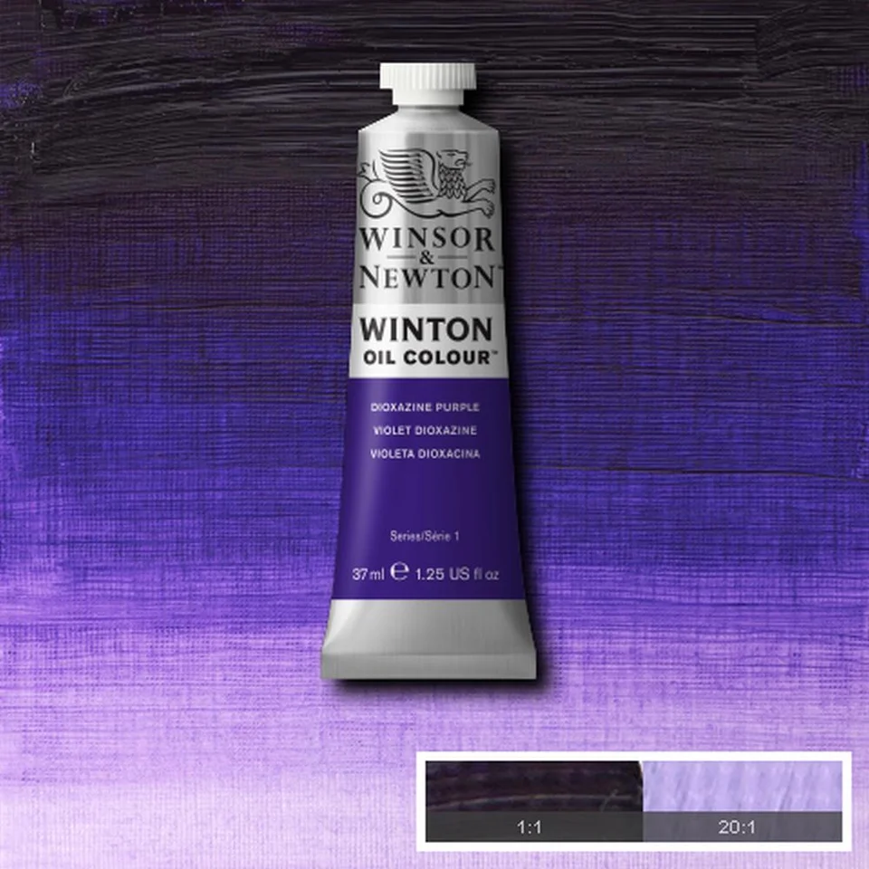 رنگ روغن وینزور - #229 - 💜 Dioxazine Purple ( بنفش دی‌اکسازین): رنگ روغن سری وینتون وینزور - سری 1 - 37 میل