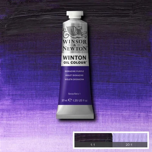 رنگ روغن وینزور - #229 - 💜 Dioxazine Purple ( بنفش دیاکسازین): رنگ روغن سری وینتون وینزور - سری 1 - 37 میل